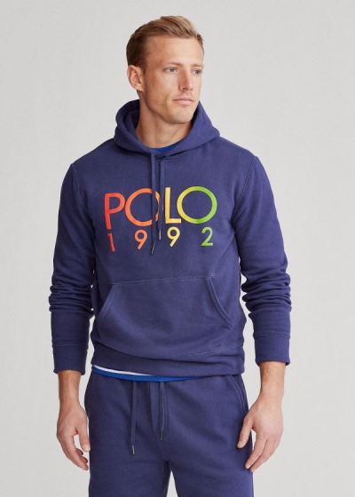 Sudaderas Con Capucha Polo Ralph Lauren Hombre Azul Marino - Polo 1992 Fleece - OMIFN0325